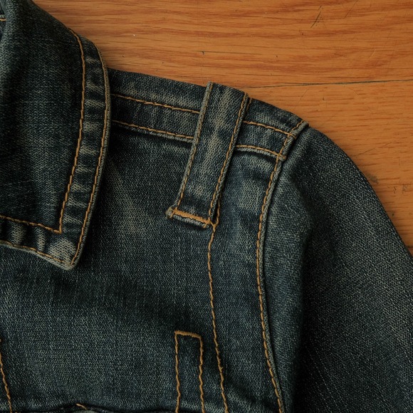 Tommy Jeans Women's Blue Denim Cropped Trucker Y2K Jacket Grunge Retro Size S - Picture 7 of 9